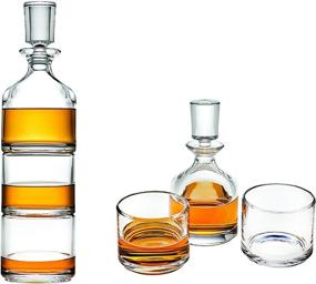 img 4 attached to Godinger Stackable Whiskey Decanter Glasses Food Service Equipment & Supplies