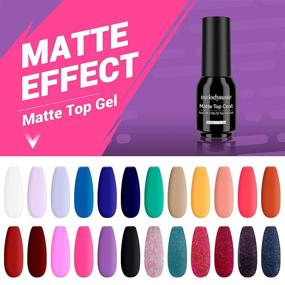 img 2 attached to 🎁 Melodysusie 24 Pcs Gel Nail Polish Kit: Wild Riotous Set with Soak Off Purple Red Green Colors, Base, Glossy & Matte Top Coat - Ideal Gift for Her, Perfect for Manicure Starters