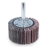 🪶 bha aluminum oxide shank mounted flap wheels - 2" x 1" x 1/4" - 80 grit [5 pack] for efficient sanding логотип