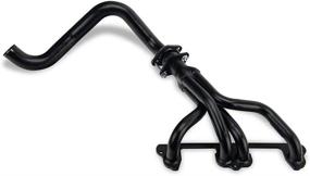 img 2 attached to 🏎️ Pace Setter 70-1138 Black Exhaust Header: Boosting Performance with Style