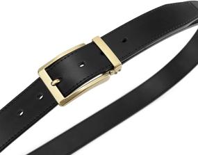 img 1 attached to Weifert Dress Black Leather Black2 Men's Accessories in Belts