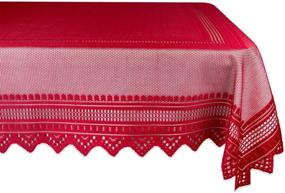 img 4 attached to 🍽️ DII Polyester Machine Washable Tablecloth: Easy Care for Your Dining Table