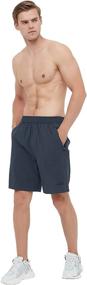 img 1 attached to 🏃 JHMORP Men's Quick Dry Running Shorts - Lightweight Workout Gym Shorts for Outdoor Athletics with Convenient Zipper Pockets