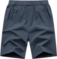 🏃 jhmorp men's quick dry running shorts - lightweight workout gym shorts for outdoor athletics with convenient zipper pockets logo
