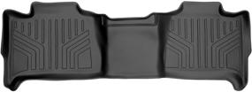 img 4 attached to 🔲 Enhanced MAXLINER 2nd Row Floor Mats in Black for 2007-2014 Tahoe/Suburban, Yukon/Denali, and XL Models