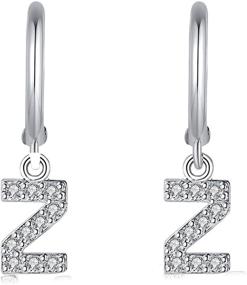 img 3 attached to Dlihc Earrings Hypoallergenic Sterling Zirconia Girls' Jewelry