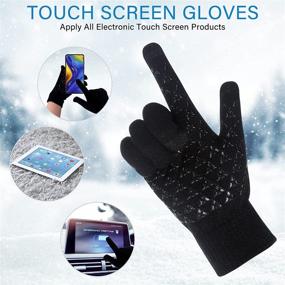 img 2 attached to Winter Gloves Windproof Touchscreen Elastic