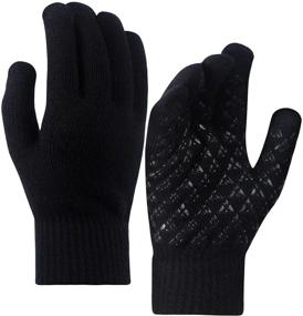 img 4 attached to Winter Gloves Windproof Touchscreen Elastic