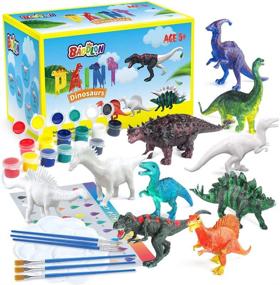img 4 attached to Dive into Jurassic Artistry with BAODLON Kids Crafts Dinosaur Painting Kit!
