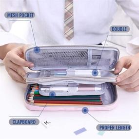 img 1 attached to Capacity Compartment Durable Stationery Storage