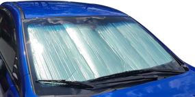 img 2 attached to 🔆 Custom-fit Windshield Sun Shade for 2016-2021 Honda Civic Sedan by AutoTech Zone