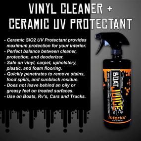 img 2 attached to 🚤 Boat Juice - SiO2 Ceramic UV Protectant: The Ultimate Interior Cleaner for Upholstery, Vinyl, Plastic, Foam Flooring & Carpets - 32oz Sprayer Bottle
