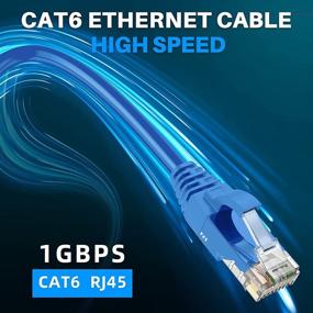 img 1 attached to Cat6 Ethernet Cable 25 Feet/Blue