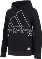 свитшот с капюшоном adidas boys с логотипом логотип