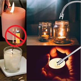 img 1 attached to 🕯️ Candle Lighter, Flexible Long-lasting USB Rechargeable Arc Lighter - Windproof & Flameless for Candle, Grill, BBQ, Campfire, Hiking - Multipurpose Tool