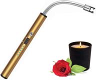 🕯️ candle lighter, flexible long-lasting usb rechargeable arc lighter - windproof & flameless for candle, grill, bbq, campfire, hiking - multipurpose tool logo