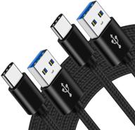 🔌 6-6ft usb кабель зарядки типа c для samsung galaxy a21 a11 s20 plus ultra a32 5g a10e a20 a50/s10e s10, nokia 5.4 c2 tava/c5 endi, moto g power/g stylus motorola z3 z4 - быстрая зарядка 3a, телефонный провод. логотип