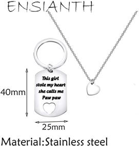 img 3 attached to ENSIANTH Granddaughter Keychain Necklace Daughter
