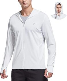 img 4 attached to 🧥 BALEAF Men's UPF 50+ Full Zip Light Jacket with Hood and Long Sleeve Cooling Technology - Outdoor Performance Shirt with Pocket for Hiking, Fishing, and More