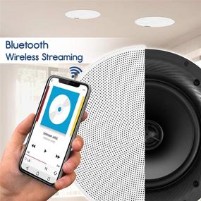 img 1 attached to 🔊 Pyle PDICBT67: 6.5 "Bluetooth Универсальная встраиваемая акустическая система с 300 Вт стереозвуком