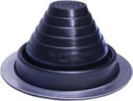 🏠 flashers #3 black epdm flexible roof jack pipe boot metal roofing pipe flashing - 100% made in the usa (pipe od 1/4" to 5") логотип