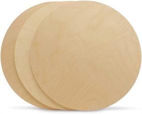 img 2 attached to Wood Circles 30 inch | 1/4 Inch Thick Birch Plywood Discs for Crafts | Pack of 1 Unfinished Wood Circles by Woodpeckers - High-Quality Wood Rounds