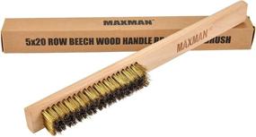 img 4 attached to 🪚 Beechwood Handle Brass Bristle Scratch Tool