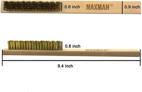 img 2 attached to 🪚 Beechwood Handle Brass Bristle Scratch Tool