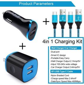 img 3 attached to 🔌 High-Speed USB C Car Charger for Google Pixel XL 2/2xl 3/3xl 4/4xl 5 3a/4a 6, Samsung Galaxy Note 21/20 Ultra S21 S20+ A21 A10e A11 A12 A51 A71 - Including Wall Charging Block & Type C Fast Charging Cable