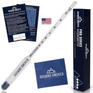 🌙 pro series traceable alcohol hydrometer tester 0-200 proof & tralle - made in america for distilling moonshine & proofing distilled spirits logo
