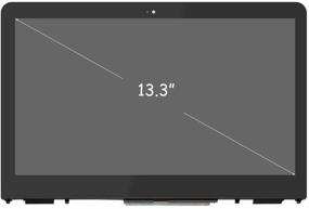 img 4 attached to 🖥️ Высококачественная замена сенсорного ЖК-экрана для HP Pavilion X360 M3-U 13-U 13T-U - LP133WH2-SPB6 с включенной рамкой