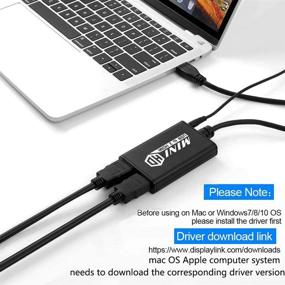 img 3 attached to 💻 UNSTINCER USB 3.0 двойной HDMI адаптер: расширение дисплея с стерео выходом для Windows, ChromeBook, MacBook