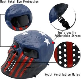 img 2 attached to PuddingStation Full Face Airsoft Mask: The Ultimate Gear for Masquerade Halloween Cosplay, Movie Props, and Outdoor Adventures!