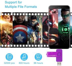 img 3 attached to 📱 Leizhan 64 ГБ USB C флеш-накопитель USB 3.0 для телефона для Samsung Galaxy S10, S9, S8, S8 Plus, Note 9, Google Pixel XL - фиолетовый