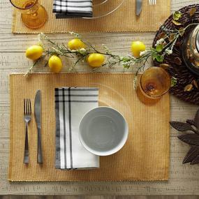 img 1 attached to 🍽️ DII Two Toned Collection Tabletop Placemat: Timeless Style and Durability Combined