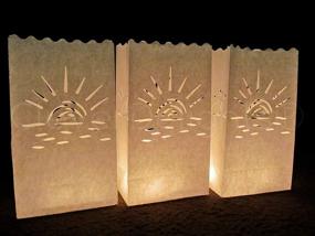img 1 attached to CleverDelights White Luminary Bags Reception Party Decorations & Supplies for Luminarias
