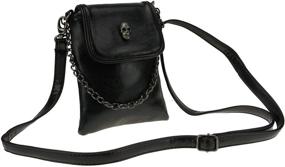 img 3 attached to 👜 Women's Leather Studded Crossbody Satchel Handbags & Wallets