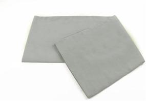 img 1 attached to Premium Gray Body Pillow Cover - 100% Cotton 20 x 54 inches with Zipper - MoonRest Long Body Pillowcase for Ultimate Comfort