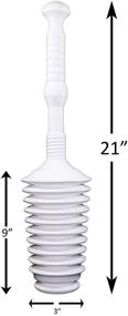 img 3 attached to 🚽 Master Plunger MP500-4: Heavy Duty All Purpose Plunger for Kitchen Sinks, Bath Tubs, Toilets & More - Commercial & Residential Use. Equipped with Air Release Valve & Plum.