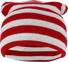 img 2 attached to Armycrew White Stripe Long Beanie Outdoor Recreation