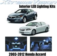 enhanced xtremevision interior led kit for honda accord 2003-2012 (12 pieces) - cool white lighting + easy installation tool logo