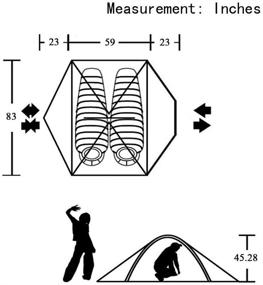 img 3 attached to 🏕️ FLYTOP 1-2 Person Waterproof Camping Tent - Portable Backpacking Tent for Camping and Travel - Double Layer Dome Tent for Beach, Motorcycle, Mountaineering, Hiking, and Climbing - All Seasons