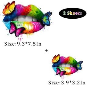 img 3 attached to Transfers Clothing Transfer Colorful Butterfly Sewing