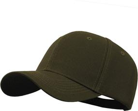 img 4 attached to 🧢 Baseball Cap Low Profile Solid Ball Cap - Adjustable Unisex Dad Hat for Men and Women