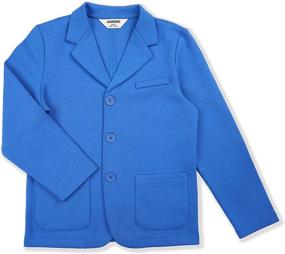 img 4 attached to JIAHONG Blue XS Boys' Clothing Casual Blazer with Pockets - Enhanced SEO