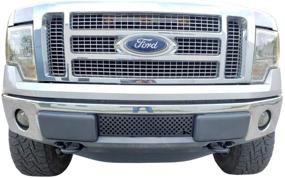 img 3 attached to Enhance Your Ford F-150: Mountains2Metal Bullet Holes Bumper Grille Insert - Black Stainless Steel - Compatible with 2009-2014 F-150 - M2M #100-310-1