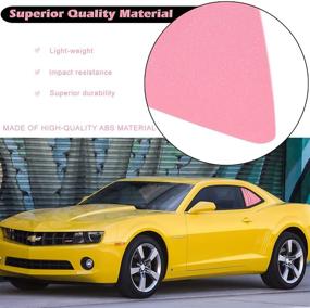 img 2 attached to Danti For 2010-2015 Camaro LS LT RS SS GTS Quarter Side Window Scoop Louvers ABS Window Cover Vent Lambo Style Pink (2Pcs)