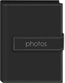 img 4 attached to 📷 Pioneer EXP-57/BKP 36-Pocket 5x7 Embroidered 'Photos' Strap Sewn Leatherette Cover Album, Mini, Black