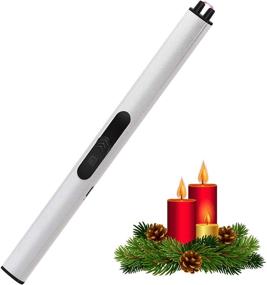 img 4 attached to USB Rechargeable Flameless Electric Arc Candle Lighter for Candle BBQ Grill Fireworks Cooking