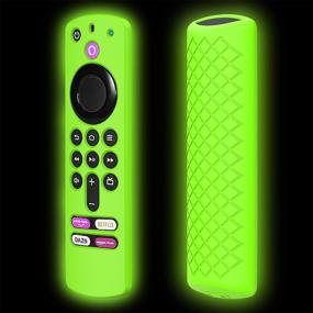 img 4 attached to 🌟 Зеленый светящийся чехол из силикона для пульта FireTVstick (3 поколение) 2021 года - совместим с пультом управления Alexa Voice Remote 3-го поколения